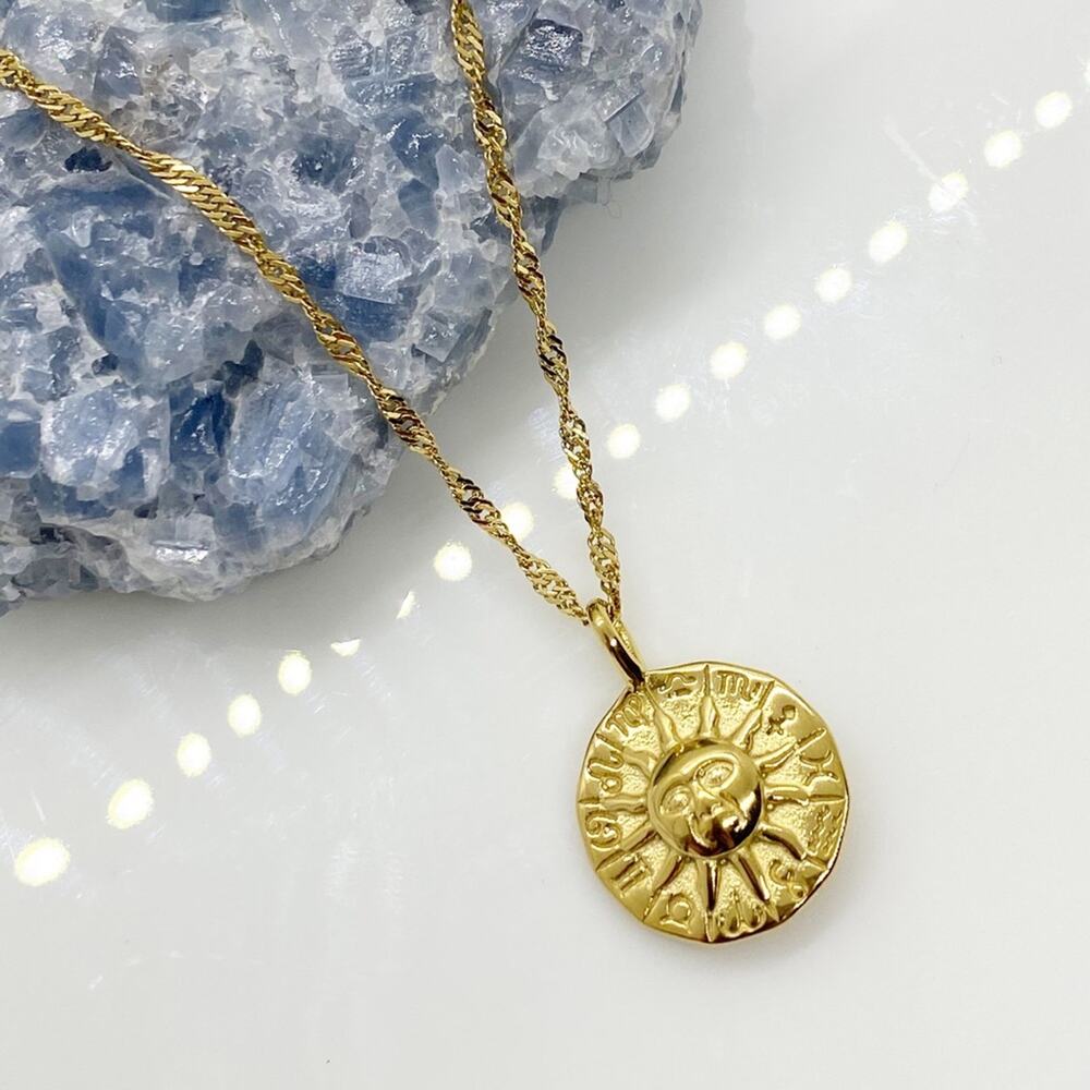 NEW Sun Zodiac Pendant Necklace - Picture 4 of 9